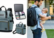 diaper backpacks that double as a travel o work bag for dads || Backpackbin.com